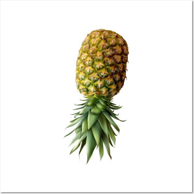 Upside Down Pineapple, Cruise Ship Swinger, Open Relationship, Swingers Pineapple Unisex Wall Art by Closeddoor